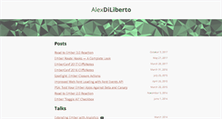 Desktop Screenshot of alexdiliberto.com
