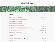 Tablet Screenshot of alexdiliberto.com